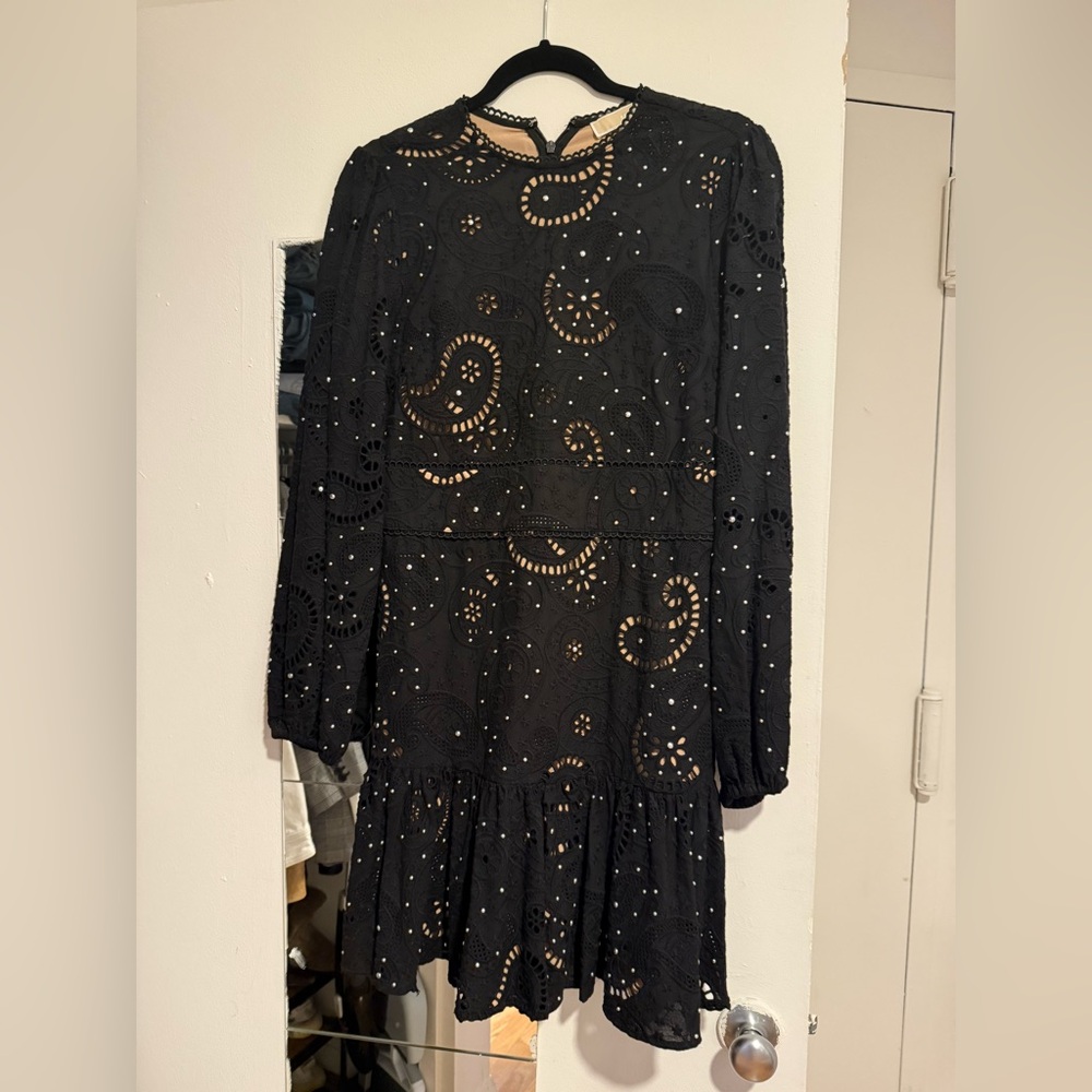 MICHAEL Michael Kors Black Eyelet Dress